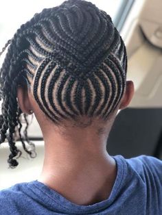 Updo Cornrows, Big Updo, Braids And Twists, Cabello Afro Natural, Twisted Hair, Lil Girl Hairstyles, Kid Braid Styles, Braids With Beads