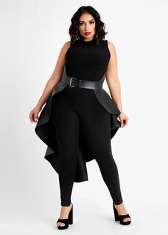 Faux Leather Asymmetric Skirt Belt, Black Low Waist Belt, Buckle Skirt, Plus Size Belts, Asymmetric Skirt, Black Leather Skirts, Ashley Stewart, Skirt Belt, Asymmetrical Skirt, Signature Look