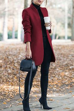 Witchy Wardrobe, Long Wool Coat, Fall Clothing, Wardrobe Update, Long Trench, Long Sleeves Coats, Woolen Coat, Winter Jackets Women, Casual Blazer