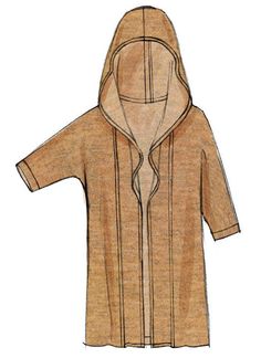 a drawing of a jacket with hood and zippers