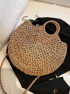 BirdinBag - Stylish Straw Bag: Ideal for Summer Getaways and Beach Travels Bohemian Bags With Removable Pouch For Vacation, Natural Color Bags With Removable Pouch For Vacation, Woven Shoulder Bag For Travel, Brown Pouch Bag For Vacation, Woven Shoulder Travel Bag, Natural Satchel With Removable Pouch For Vacation, Handheld Satchel With Removable Pouch For Beach, Eco-friendly Handheld Vacation Bag, Natural Handheld Shoulder Bag For Travel