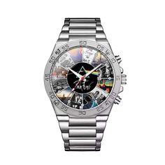 Get $5 off with code PFPIN5. Limited to the first 100 customers. Hurry, we are selling out fast! Retro Silver Watch With Analog Display, Retro Silver Watch Accessories With Subdials, Silver Retro Watch Accessories With Subdials, Retro Silver Chronograph Watch With Round Dial, Album Collage, Pink Floyd Albums, Trippy Designs, Guitar Collection, Car Sun Shade