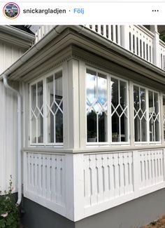 an image of a white house with windows