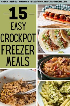 15 easy crockpot freezer meals that are ready in less than 10 minutes