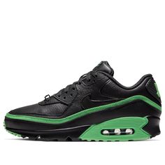 Air Max 90 Undefeated Black Green Spark Marathon Running Shoes/Sneakers Nike Undefeated, Air Max Classic, Air Max 90 Black, Air Max 90 Premium, Orange Camo, Air Max 98, Marathon Running Shoes, Air Max Plus, Marathon Running