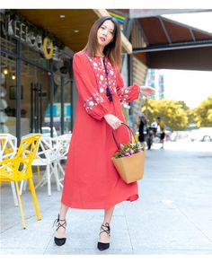 47564073861398 Traditional Red Embroidered Spring Dress, Traditional Red Embroidered Dress For Spring, Fall Beach Embroidered Dress, Casual Red Embroidered Dress, Red Long Sleeve Folk Embroidered Dress, Red Folk Style Embroidered Long Sleeve Dress, Red Folk Embroidered Dress For Spring, Spring Folk Style Dress With Tassels, Red Long-sleeved Embroidered Cotton Dress