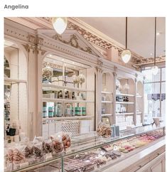 an image of a store with many items on display in front of the glass counter