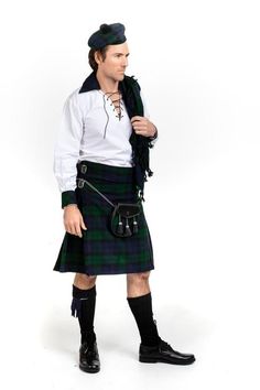 Black Watch Tartan Clan Kilt Wedding