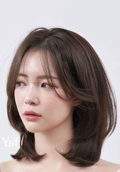 follow Hair Cut For Short Hair Women Straight, Shoulder Hair Straight, Korean Layered Bob With Fringe, Haircut Short For Round Face, Good Haircut For Round Face, Short Hair Styles Women Round Face, Pixie Straight Haircut, Cute Short Hair For Round Face, Asian Short Hair Bob Round Faces