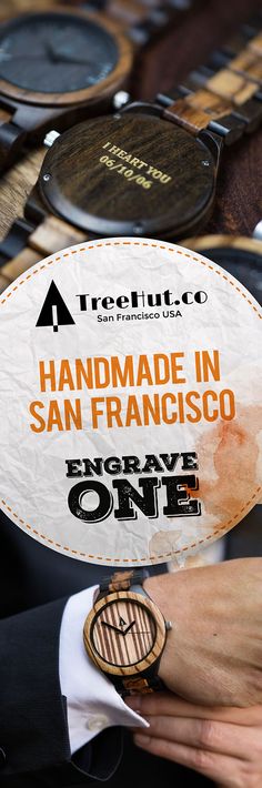 Handcrafted in San Francisco. Nature-inspired designs that make the perfect gift for your special ones! See the full collection at Treehut Co. Couples Watches, Birthday Sale, Pre Christmas, Easter Sale, Tree Hut, March Madness, Nature Inspired Design, Early Bird