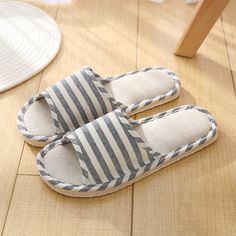 Winter Home Slippers Women For Autumn Linen Indoor Non-Slip Shoes Casual Couples Summer Soft Foam Linen Slippers, Flats Shoes Comfortable, Gel Set, Basic Heels, Indoor Slippers, Home Wood, Comfortable Slippers, Fur Shoes, Soft Slippers