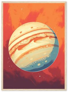 an illustration of the planets in outer space