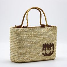 Style:+handbag,+carrying+handbag,+tote+bag. Color:+as+photos. Technics:+Hand+Woven Condition:+New Handmade Material:+wheat+straw+weaving. Open:+zippered. Size:+upper+length+31cm,+width+12cm,+height:+22cm. Free+shipping. Straw Weaving, Beige Bag, Wheat Straw, Trend Style, Woven Bag, Casual Bags, Haiti, Large Bags, Fashion Handbags