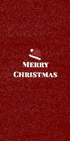 a red christmas card with the words merry christmas