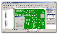 an electronic circuit board is shown in this screenshote from the computer program,