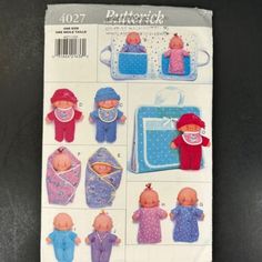 the sewing pattern for baby doll clothes and accessories