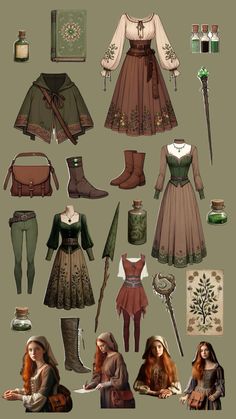 Character inspo Best Ren Faire Costumes, Dnd Outfit Aesthetic, Medival Outfits Woman Drawing, Fantasy Fashion Outfits, Dnd Character Outfit Design, Midevil Outfits Female, Ren Faire Outfits Plus Size, Renisance Aesthetic Outfits, Medieval Aesthetic Outfit