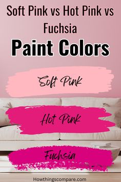 soft pink vs fuchsia paint colors for sofas and loveseat covers