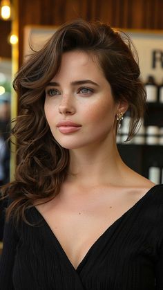 In a Rush? Try These: 30 Quick and Cute Hairstyles Swept Over Hair, Sleek Side Hairstyles, Side Waves Hairstyle Wedding, Bridesmaid Hair Down The Side, Wedding Hairstyles To One Side, Hair On One Side Style Wedding, Long Side Part Hairstyles, Side Hair Hairstyles, Simple Classic Hairstyles