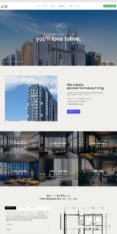 an image of a website design for a real estate development in hong kong, china