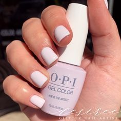 Hue Is The Artist Opi Gel, Opi Hue Is The Artist Gel, Plain Painted Nails, Spring Nails Opi Gel, Hue Is The Artist Opi, Spring Opi Gel Nail Colors, Opi Gel Polish Colors Spring 2024, Spring Nail Colors Opi, Spring Nails Opi