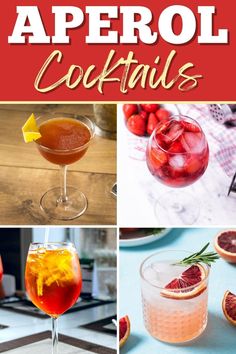 the best aperoli cocktails for any type of party, from alcoholic beverages to gin