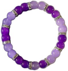 Trendy Purple Jewelry With Spacer Beads, Trendy Purple Friendship Bracelets With Colorful Beads, Trendy Hand-strung Purple Bracelets, Lavender Bracelets With Colorful Beads, Adjustable Purple Faceted Beads, Trendy Purple Beads For Gifts, Bohemian Lavender Beaded Bracelets, Purple Hand-strung Bohemian Bracelet, Trendy Purple Beaded Bracelets