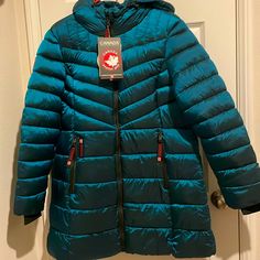 Canada Weather Gear Women’s Puffer Coat In Peacock Canada Weather, Puffer Coat, Puffer, Blue Green, Color Blue, Jackets & Coats, Green, Women Shopping, Blue