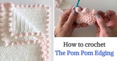 crochet the pom pom edging technique