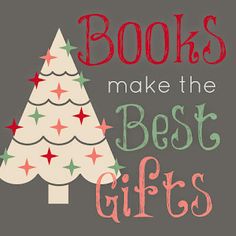 a christmas tree with the words books make the best gifts