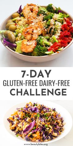 the 7 - day gluten - free dairy - free challenge is full of delicious, healthy salads