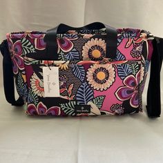 Nwt Vera Bradley Organizer With Front Slip Pockets And 4 Inner Divided Sections. Includes Stroller Straps. Dimensions: 11.5" W X 8.5" H X 5.0" D With 7.5" Strap Drop And 12.0" Stroller Straps Purple Large Capacity Crossbody Bag, Large Capacity Purple Crossbody Bag, Purple Large Capacity Satchel For Shopping, Large Capacity Purple Satchel For Shopping, Purple Satchel With Large Capacity For Shopping, Pink Rectangular Diaper Bag For On-the-go, Purple Large Capacity Double Handle Satchel, Trendy Purple Shoulder Bag For Travel, Purple Satchel With Removable Pouch For On-the-go