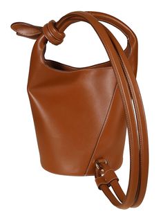 100% Leather Luxury Cognac Bucket Bag With Adjustable Strap, Evening Cognac Bucket Bag With Detachable Strap, Luxury Cognac Bucket Bag With Detachable Handle, Chic Evening Bucket Bag In Cognac, Luxury Cognac Bucket Bag Crossbody, Luxury Cognac Crossbody Bucket Bag, Luxury Cognac Bucket Shoulder Bag, Cognac Bucket Bag For Evening, Evening Cognac Bucket Shoulder Bag