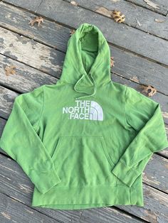 The North Face hoodie S Green Distressed. Hoodie has some wear /distressed as shown! Distressed Hoodie, The North Face Hoodie, North Face Hoodie, North Face, The North Face, Hiking, Sweatshirts, Green, Quick Saves