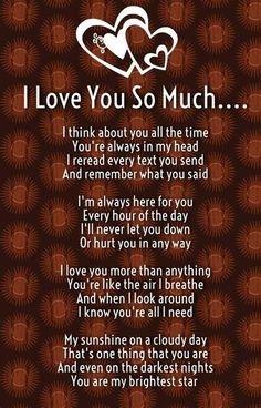 a poem that says i love you so much