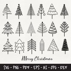 christmas trees svg files for cutting