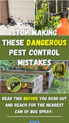 a poster with instructions on how to use pest control