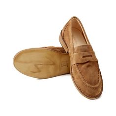 Slip-on penny loafers handcrafted in Northern Italy Suede Loafers, Penny Loafers, Penny, Loafers, Slip On