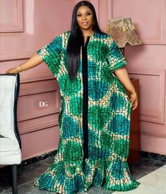 A Line Styles Ankara, A Line Ankara Gown Styles, Beautiful Ankara Dresses, Kaftan Dress Design, Bubu Gowns, Ankara Kaftan, African Print Long Dress, Bubu Dress