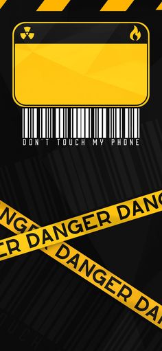 an image of danger tape with barcodes on it