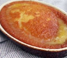 a close up of a cake in a bowl