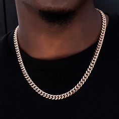 Introducing our 8mm Miami Cuban Link Chain in Rose Gold, a classic chain that will quickly become a must-have in your collection. This piece is the perfect medium size for everyday wear and features our signature GLD clasp. Staples like this are great to wear solo, or stack with other chains for a layered look!This product is guaranteed for life - GLD will repair the item should you experience any defects in craftsmanship or breakage. Specifications - Length: 16", 18", 20", & 22" - Width: 8mm - Rose Gold Link Chain Necklace, 14k Rose Gold Chain Necklace, Rose Gold 14k Gold Chain Necklace, Rose Gold Link Chain Necklace For Formal Occasions, Rose Gold Box Chain Necklace, Classic Rose Gold Necklace With Gold Chain, Classic Rose Gold Necklace, 14k Gold Rose Gold Chain Link Necklace, 14k Rose Gold Chain Link Necklace