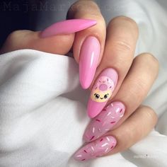 Pink Nails Ideas, Indigo Nails, Glow Nails, Eat Me, Pink Nail, Girls Nails