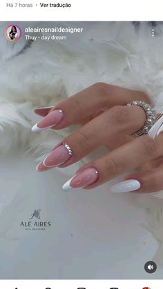 Nail Deaigns, Fancy Nails Designs, Nail Designs Valentines, Bling Acrylic Nails, Xmas Nails, Classy Nails, Fancy Nails, Valentines Nails, Long Acrylic Nails