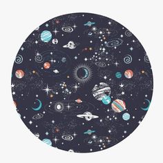 an image of a space theme with stars and planets