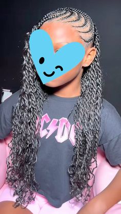 Cute African Hairstyles, Hairstyles For Nine Year Olds Black, Knots Braids, Reborn Hair Styles, Island Twist For Kids, Hairstyles For 12 Year Girl Black, Feed In Braids Cornrows With Curls, 5th Grade Hairstyles, 2024 Braided Hairstyles