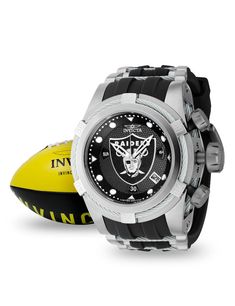 This incredible Invicta watch from the NFL collection offers an exact Quartz movement, grey, steel case. The face displays a black, white, grey, metal dial protected by our proprietary Mineral Crystal. The design is completed by a black, grey, steel, stainless steel, silicone band. This timepiece can resist water for up to 200 m. From the initial league founding in 1920 to the first Super Bowl in 1967, American football has been captivating fans for decades. Taking inspiration from football’s sp Modern Gray Chronograph Watch, Gray Chronograph Watch, Gray Watch Accessories With Subdials, Round Dial, Gray Chronograph Watch With Round Dial, Gray Watch Accessories With Subdials, Football Spirit, Grey Metal, Best Watches For Men, Invicta Watches