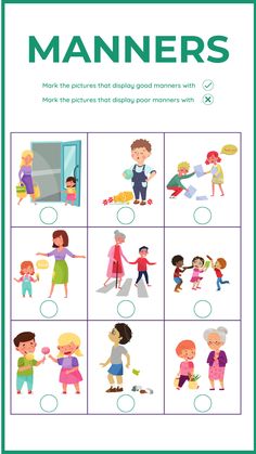 Molding Manners: Essential Etiquette Lessons for Kids Manners Worksheet Preschool, Good Manners Activity For Kids, Children's Rights And Responsibilities, Good Manners For Kids, Etiquette For Kids, Etiquette Lessons, Manners Activities