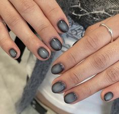 Short Nails Aesthetic Grunge, Small Nails Aesthetic, Short Cool Nails, Nail Art Short Nails Simple, Halloween Nails Aesthetic, Masculine Nails, Insta Nails, Nails Grunge