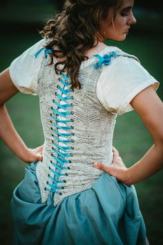 This is a great 18th century corset fully lined with boning in front, sides, and back. It's longer wasted so no muffin top and laces at the shoulders with a cute cap sleeve for a better fit. It dips low in front and back but comes up on the hips for a more comfortable fit. All of our corsets are made to really cinch you in so they have layers of fabric interfacing and busk to give great support. It laces up the front and back with grommets and is made to your measurements. This listing is only f 18th Century Stays, Cute Caps, Princess Ball Gowns, Find Color, Period Costumes, Under Dress, Flats Top, Women's Costumes, Office Outfits